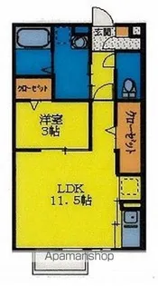 エスポワールB【1階】の間取り
