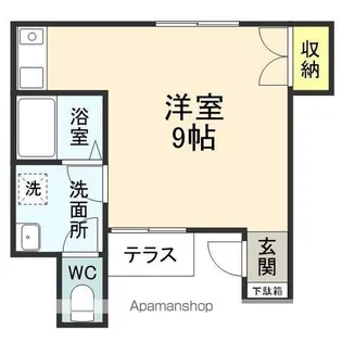 クレールエスパース【102号室号室】の間取り