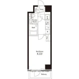 アペルト西新宿【3階】の間取り