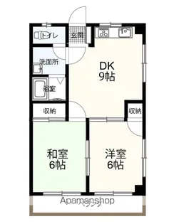 メゾンエトワール【2階】の間取り