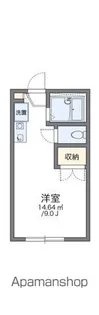 レオパレス那加【1階】の間取り