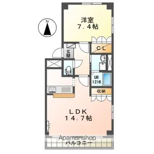 グレーシアハイム K【2階】の間取り
