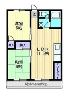 RAPPORT UN ラポール アン【4階】の間取り