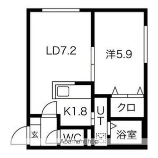 リラさっぽろ【1階】の間取り
