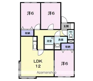 メゾン・ド・エスポワール【102号室】の間取り