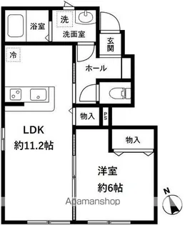 ソレイユ【1階】の間取り