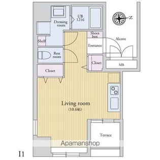 ラクレイス薬院【5階】の間取り