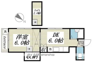 パレス南柏【1階】の間取り