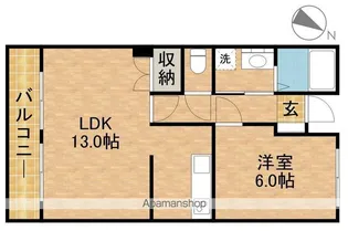 東海ホーム鴨江【1階】の間取り