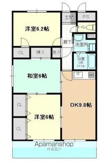 ライブリーYMK【3階】の間取り