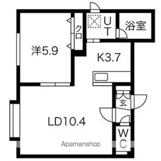 アイリス菊水【2階】の間取り
