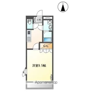 ラ マルコット(LA MARCOTTE)【2階】の間取り