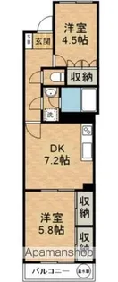 西池袋グリーンハイツ【2階】の間取り