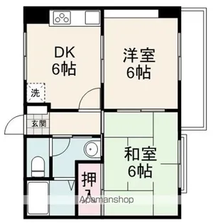 ケントコート三番町【301号室】の間取り