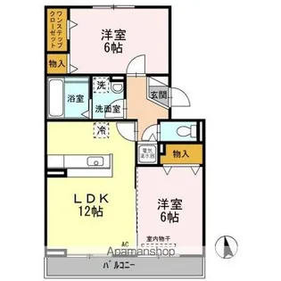 ウィステリア太田【1階】の間取り
