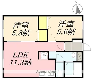 シーサイドガーデンⅡ【302号室】の間取り