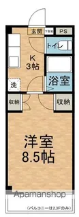 ビックソルトヒルA【306号室】の間取り