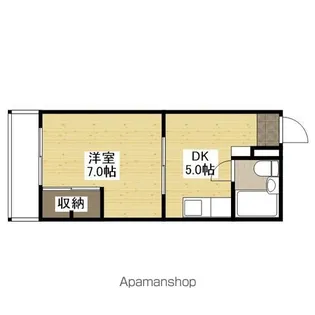 迫マンション【403号室】の間取り