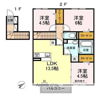 イーリオ【2階】の間取り