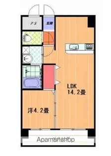 ひかりハイツ石手川【103号室】の間取り