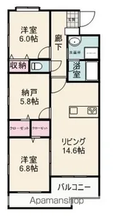 GRANDE STORIA (グランデ ストーリア)【104号室】の間取り