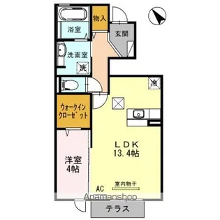 METEOR瑞穂【1階】の間取り