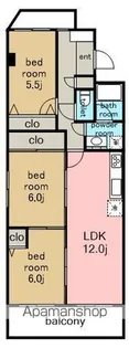 BUILD延珠【2階】の間取り