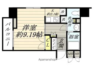 ハウス桃李【2階】の間取り