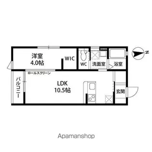 コンフォート将監Ⅱ【103号室】の間取り