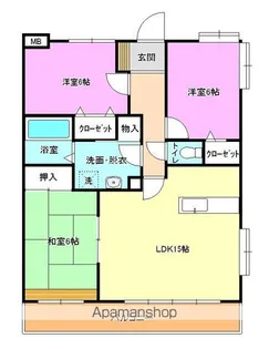 アペリオ・ワン【301号室】の間取り