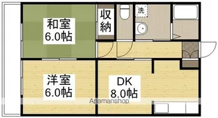 リバティ安原Ⅲ【102号室】の間取り