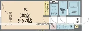 カインドネス相模原氷川町Ⅱ【102号室号室】の間取り