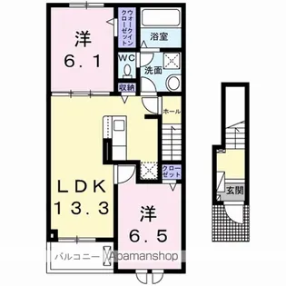 メゾンあおばⅢ【2階】の間取り