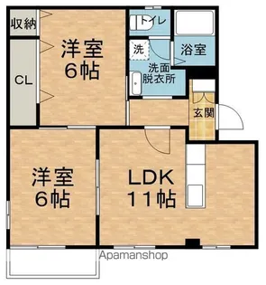 フレグランス・シティ【D102号室】の間取り