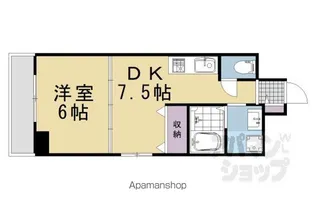 ボナール三条高倉【306号室】の間取り