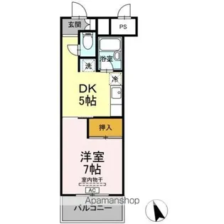 サンラフォーレ花北【1階】の間取り