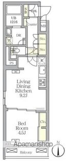 アジールコート都立大学【2階】の間取り