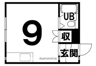 コーポさんわ【203号室】の間取り
