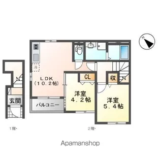 イースト・ウィング【2階】の間取り