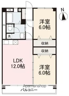 ヴィラ・アンソレイエ香西本町【503号室】の間取り