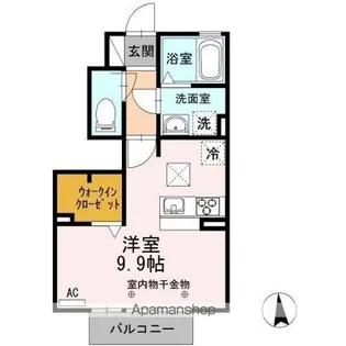 ロイヤルパークス島【1階】の間取り