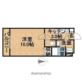 SUNRISE五番館【2階】の間取り