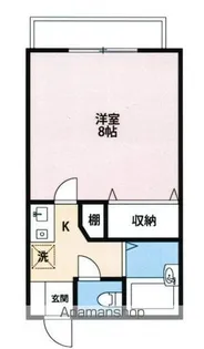 クレイドル湯浅【12号室】の間取り