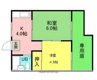 ロイヤルハイツ21【1階】の間取り