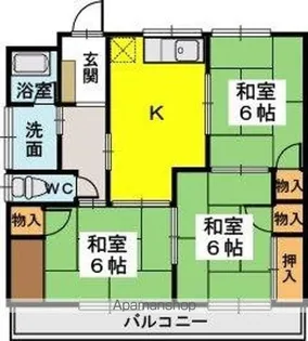 稲永コーポ【2階】の間取り
