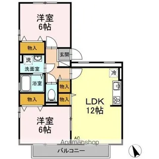 アルシオネ 壱番館【3階】の間取り