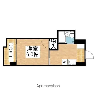 サン・スグモビル【703号室】の間取り