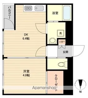 LA DOUCEUR片平【307号室】の間取り