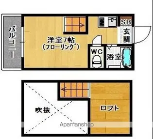 アミティエ吉塚【2階】の間取り
