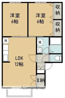 ブーケ・ド・ツルマキF棟【2階】の間取り
